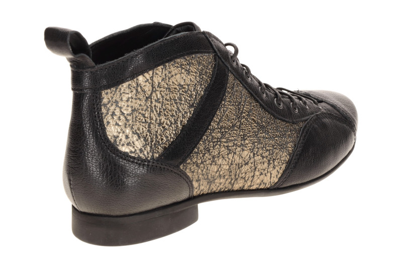 Think Guad 2 Schnür Stiefeletten schwarz gold metallic 618