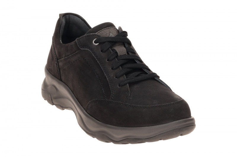 Waldläufer Max Schuhe schwarz Nubuck H-Weite