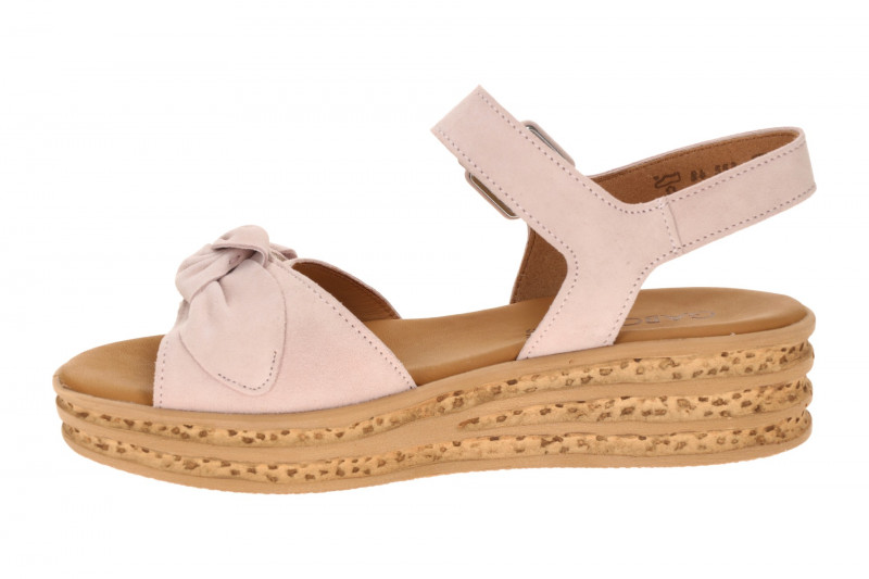 Gabor Fashion Plateau Sandalen rosa Velour 84.553.10
