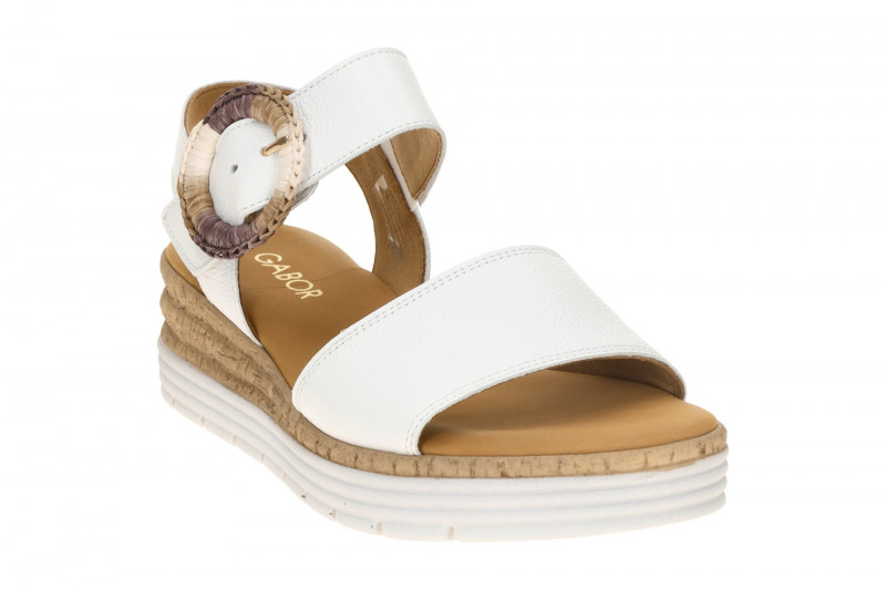 Gabor Keil Sandale weiß Glattleder 82.706.50