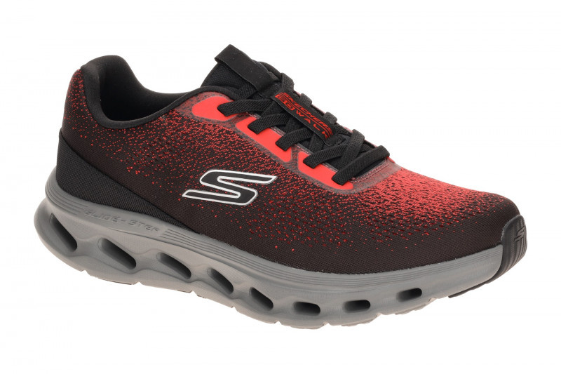 Skechers Go Walk Gliede Step Schuhe Slipper schwarz rot 217020