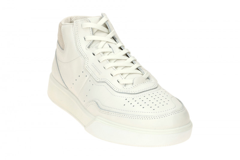 ecco Street Court Mid Sneaker weiß Herren Schuhe 539824