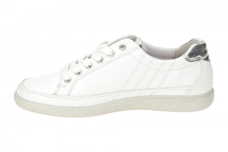 Gabor Comfort Schuhe York Sneakers weiß silber 66.458.50