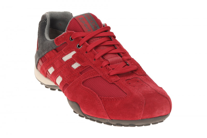 Geox Snake Schuhe rot grau U4207K