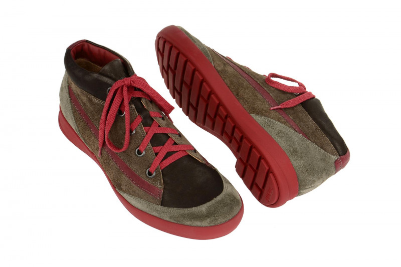 Think Zagg Schuhe braun grau rot