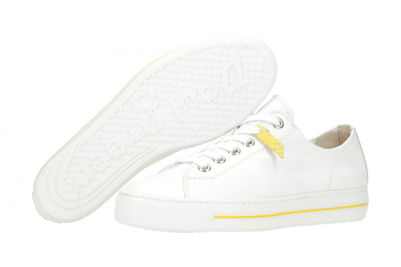 Paul Green Sneaker Schuhe weiß gelb 4960