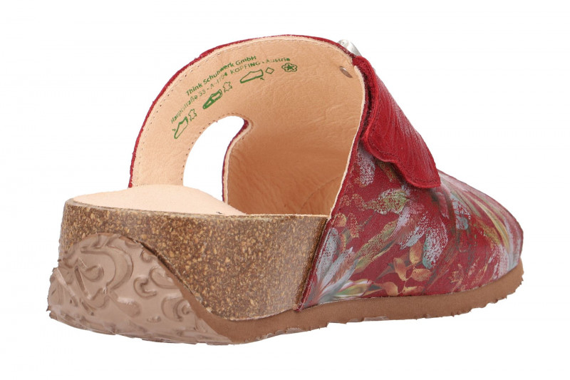 Think Mizzi Pantolette rot effekt tahiti 4-84352-74