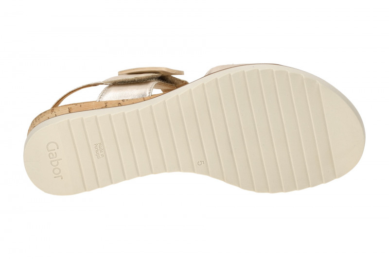 Gabor Comfort Keil Sandale puder beige metallic 62.752.83