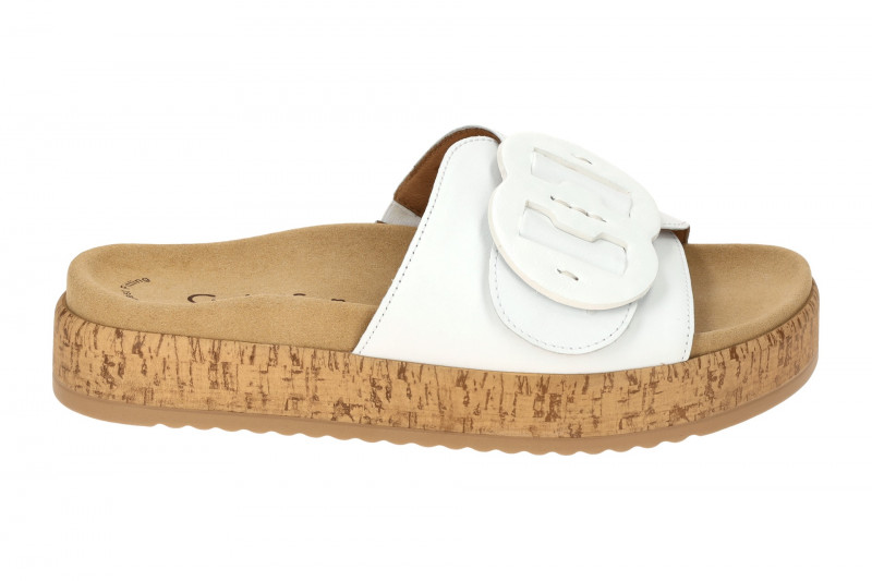 Gabor Plateau Pantolette weiß 63.760.21