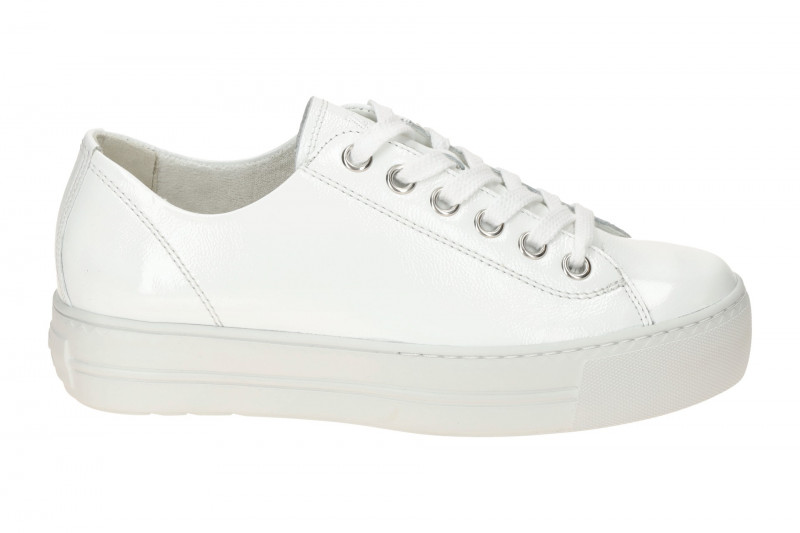 Paul Green Plateau Sneaker Schuhe weiß Lack 4790