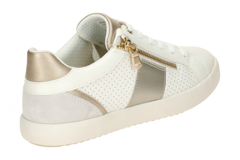 Geox Blomiee Sneaker Damen Schuhe weiß metallic D366HE