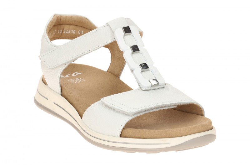 ara Osaka T-Steg Sandale weiß silber H-Weite 12-34810