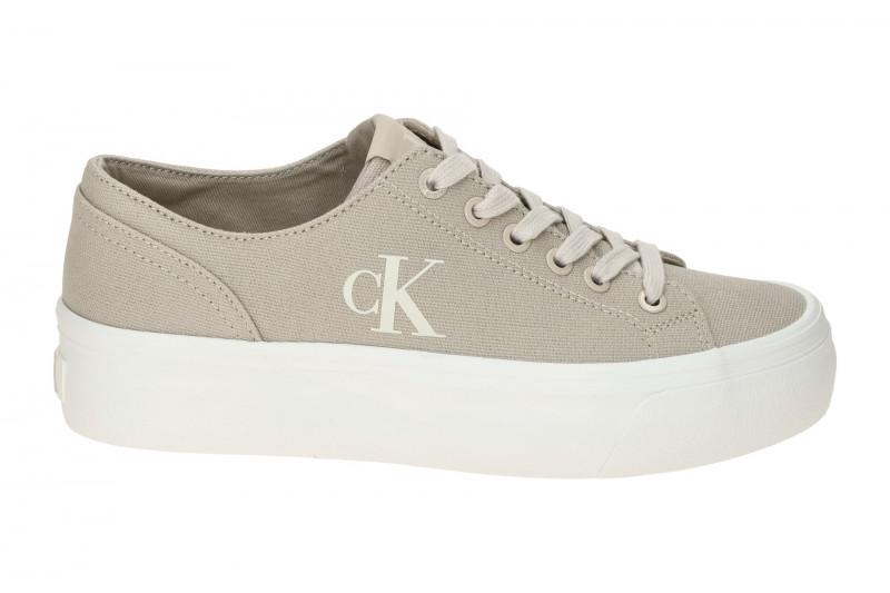 Calvin Klein Schuhe Vulc Flat Plateau beige Damen Textil