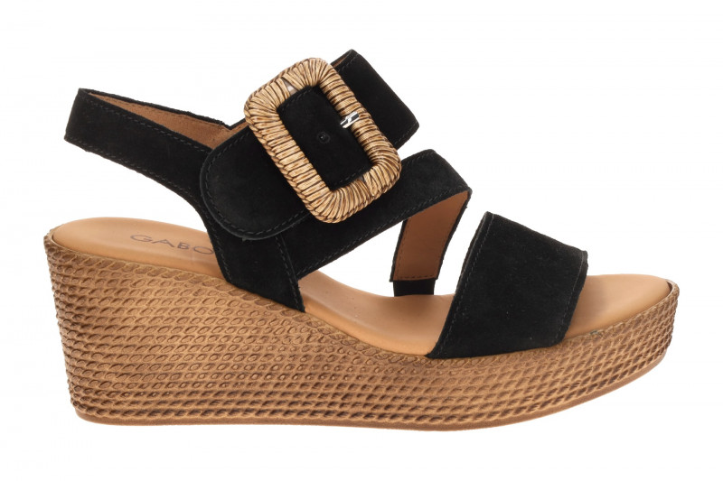 Gabor Wedges Keil Sandale schwarz 84.771.17