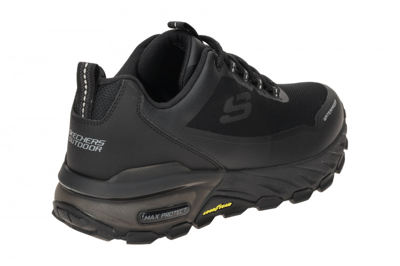 Skechers Max Protect Schuhe schwarz all black Herren Waterproof 237304