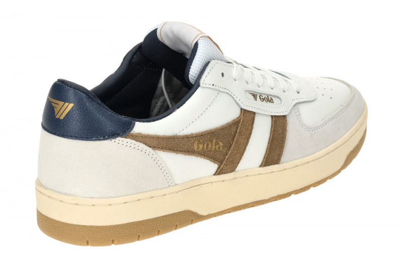 Gola Hawk Schuhe Sneakers weiß braun CMB336