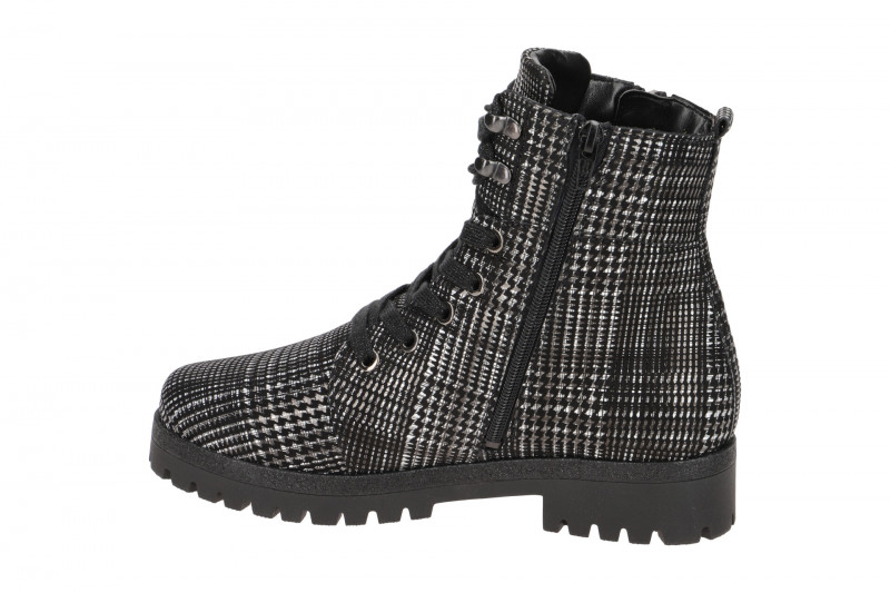 Waldläufer Hanako Stiefel schwarz weiß 338813