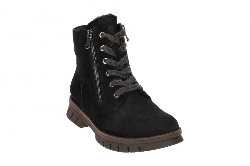 Waldläufer Xara Warmfutter Stiefeletten schwarz H-Weite