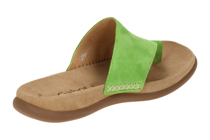 Gabor Zehentrenner Pantolette grün 63.700.19