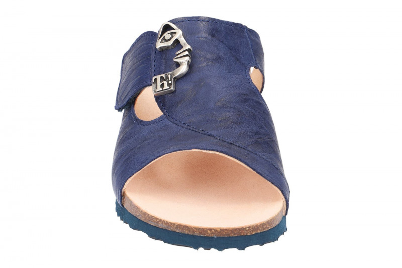 Think Mizzi Pantolette indigo blau Klett
