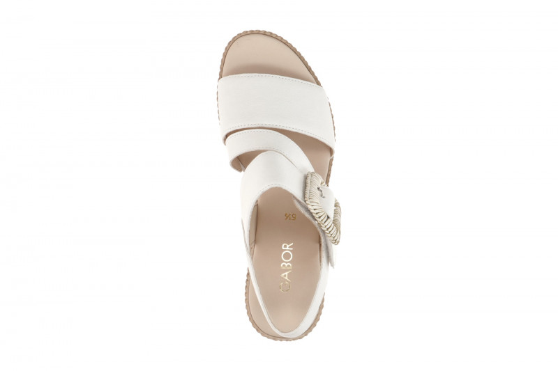 Gabor Wedges Keil Sandale weiß Nappa 84.771.20