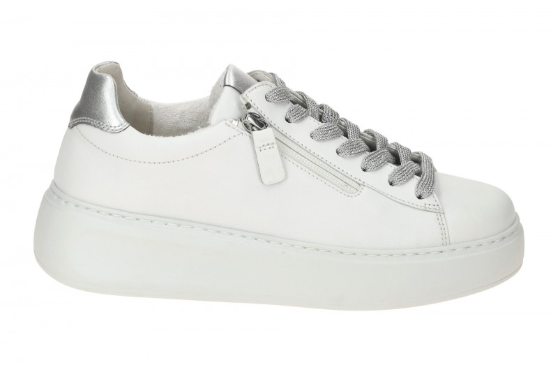 Gabor Comfort Florenz Plateau Sneakers weiß silber 66.488.51