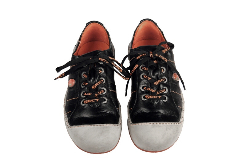 Eject Puzzle Schuhe in schwarz E-12359-V3