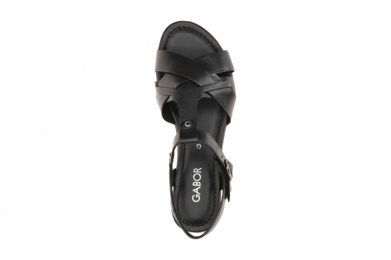 Gabor T-Steg Sandalette schwarz Nappa 82.794.57