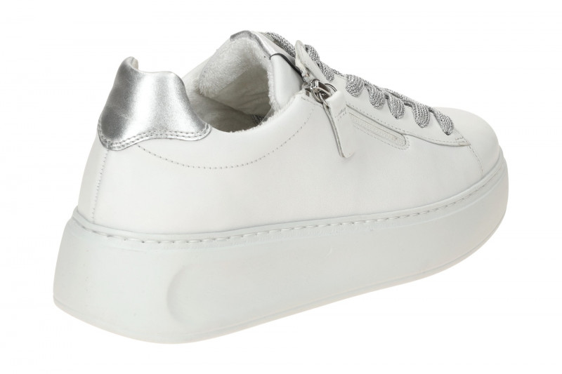 Gabor Comfort Florenz Plateau Sneakers weiß silber 66.488.51
