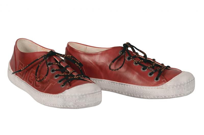 Eject Dass Sneaker in rot - E-11593/1