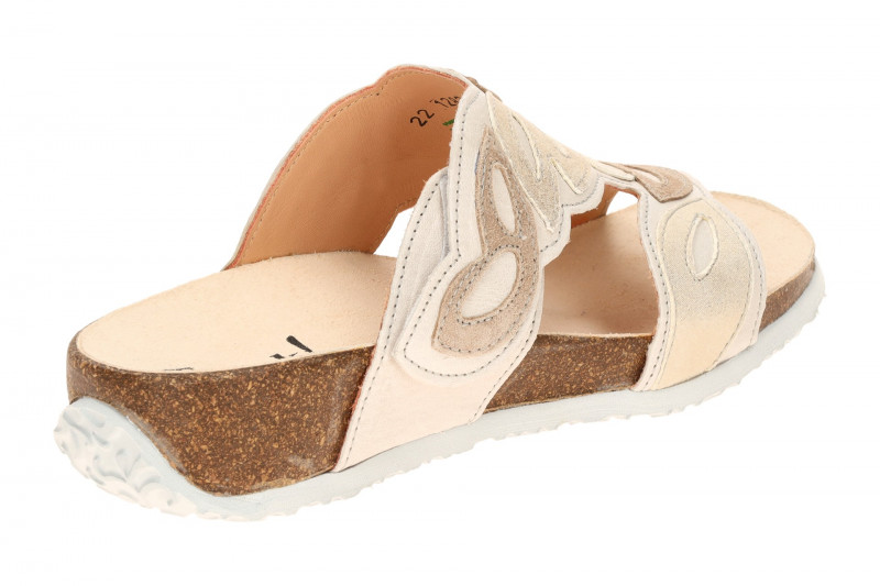 Think Mizzi Pantoletten beige pearl Oval 1283