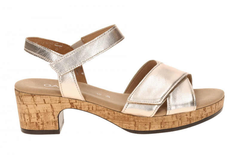 Gabor Plateau Sandalette grau Metallic 82.072.62