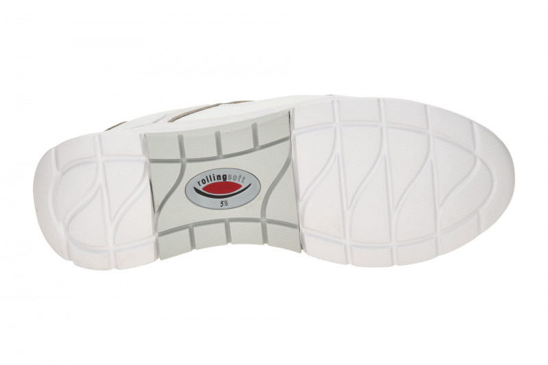 Gabor RollingSoft Schuhe weiß silber Glattleder 86.925.51