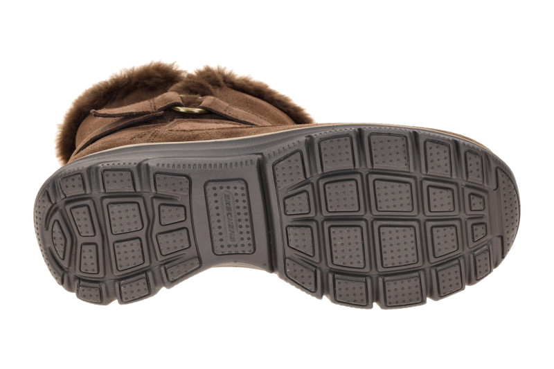 Skechers Easy Going Stiefel dunkelbraun Schlupf Boot