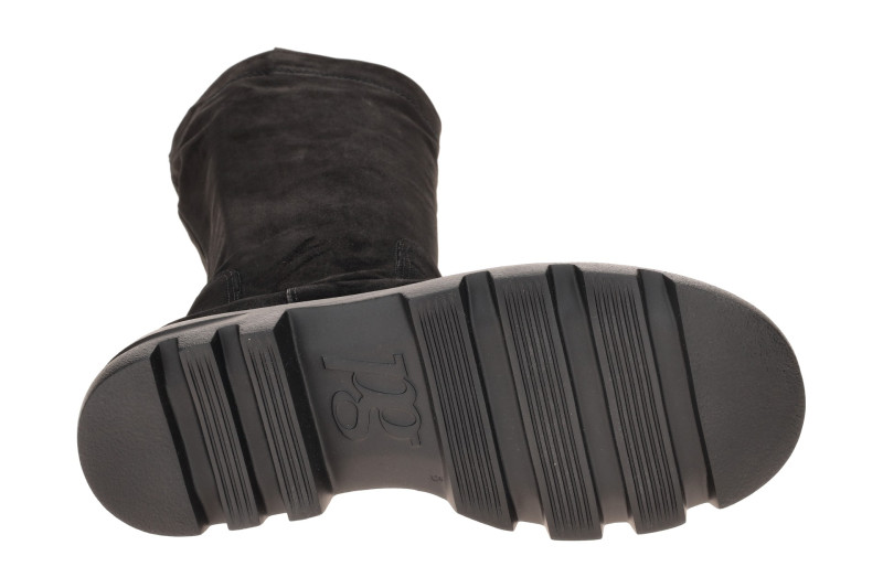 Paul Green Stiefel schwarz Langschaft Velour 8296