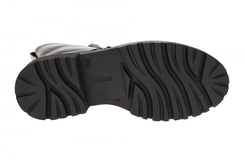 Gabor Fashion Plateau Stiefelette schwarz Lack 71.761.97