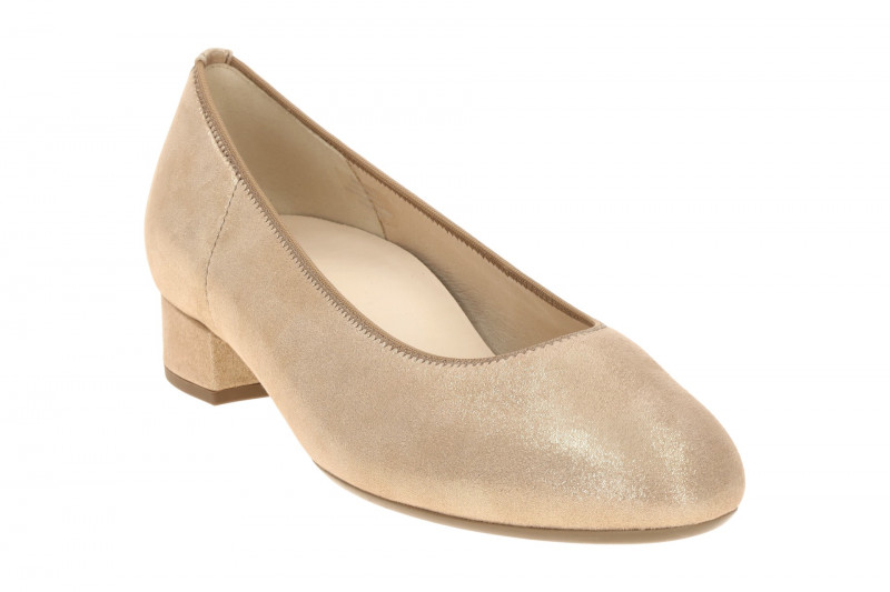 Gabor Pumps beige sand Glitzer 3001