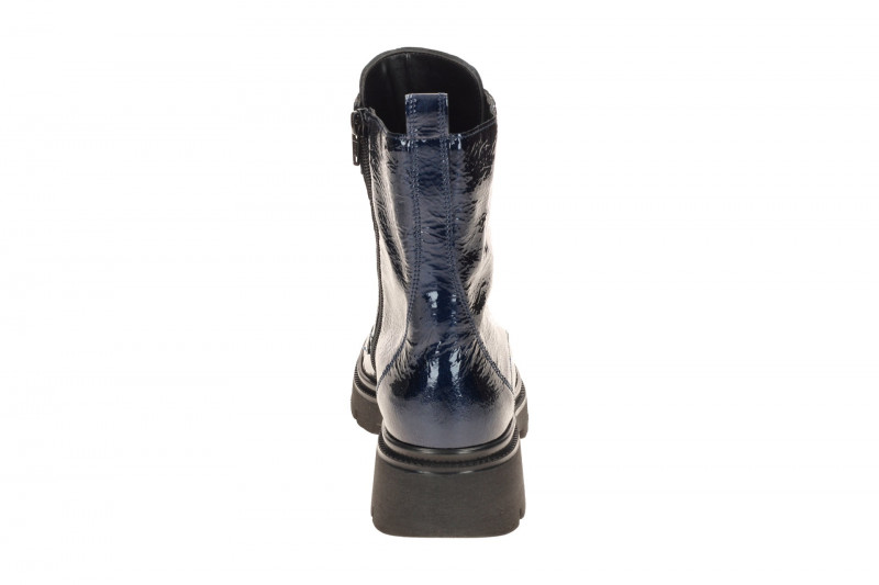 Gabor Fashion Stiefel Boots blau Lack Front-Zip 71.854.96
