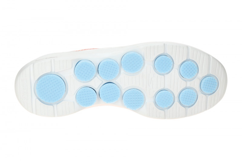 Skechers Go Walk 7 Schuhe weiß rosa Slip-In Sneaker 125250