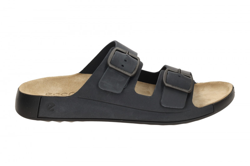 Ecco Cozmo Herren Pantolette dunkelblau ombre Schnalle 500984