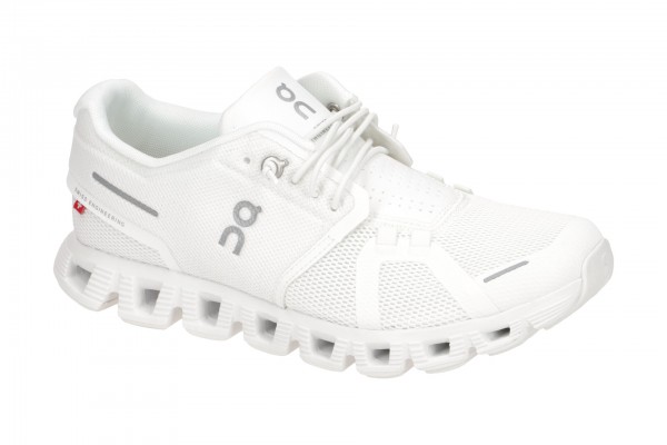 on Cloud 5 Schuhe weiß all-white Damen Sport 59.98902
