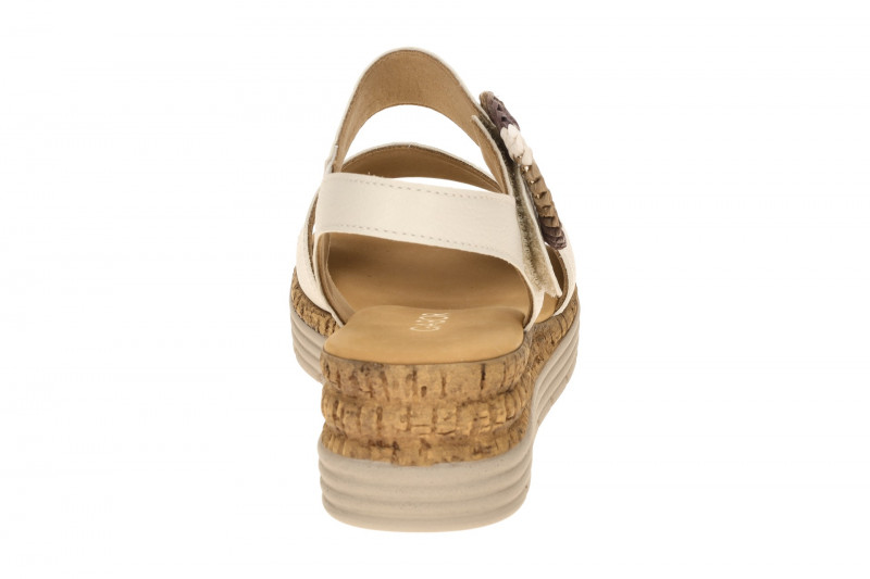 Gabor Keil Sandale creme beige Glattleder 82.706.52