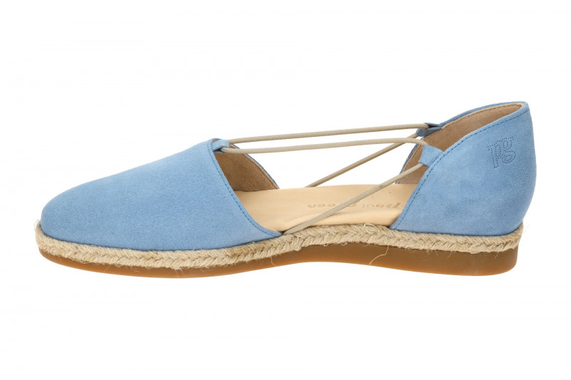 Paul Green Schuhe Espadrilles blau pacific Velour 2856