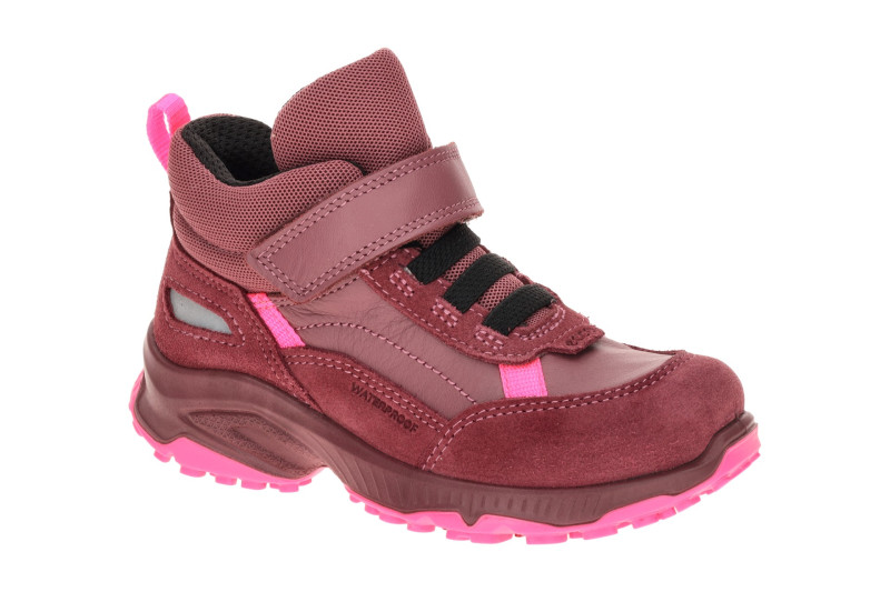 Ecco Receptor Kinder Schuhe Mid Cut rot pink Waterproof 724752