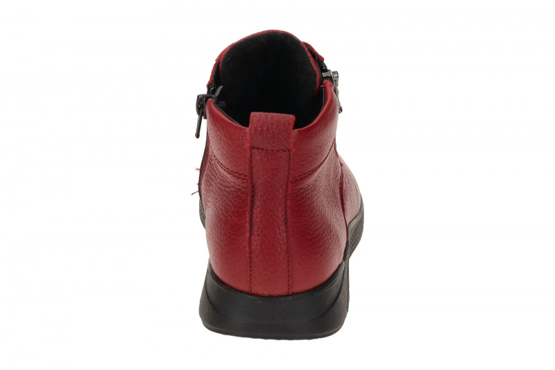 Waldläufer Alina Stiefelette rot rubin H-Weite dünn gefüttert 778807