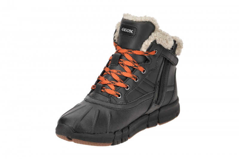 Geox Flexyper Winter Kinder Stiefel schwarz Warmfutter J269XE