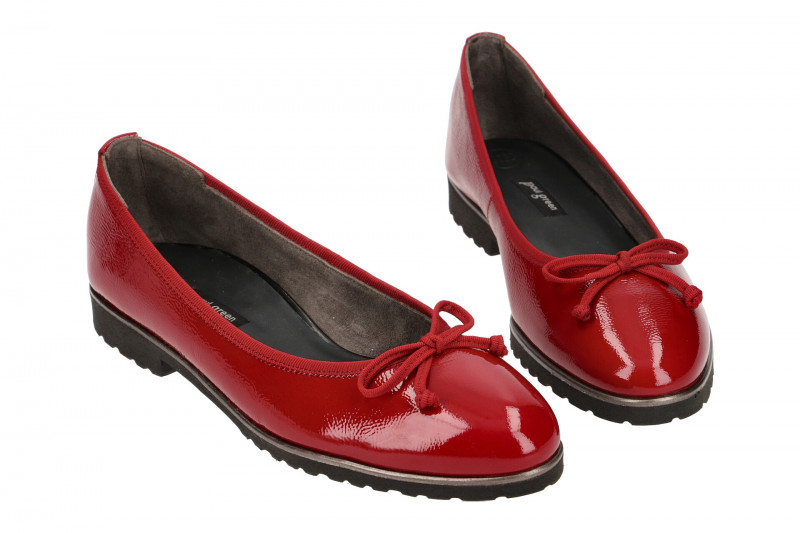 Paul Green Ballerinas rot Lack 2698