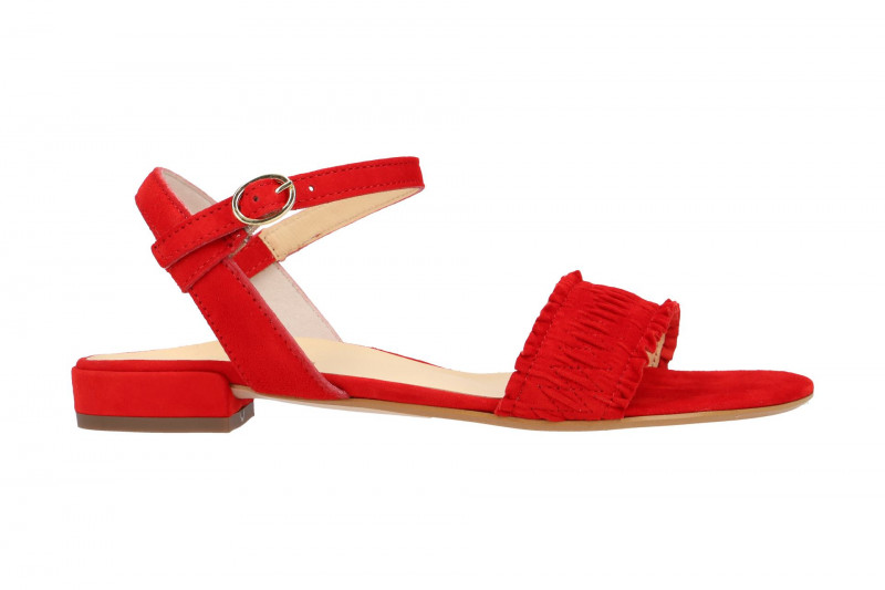 Paul Green Sandalen rot Samt 7091-022