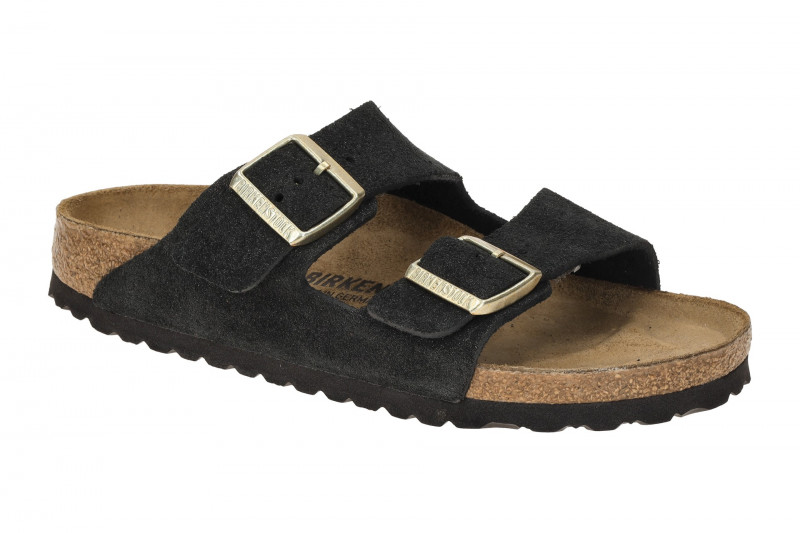 Birkenstock Arizona BS Pantolette schwarz Glitzer SCHMAL 1030312