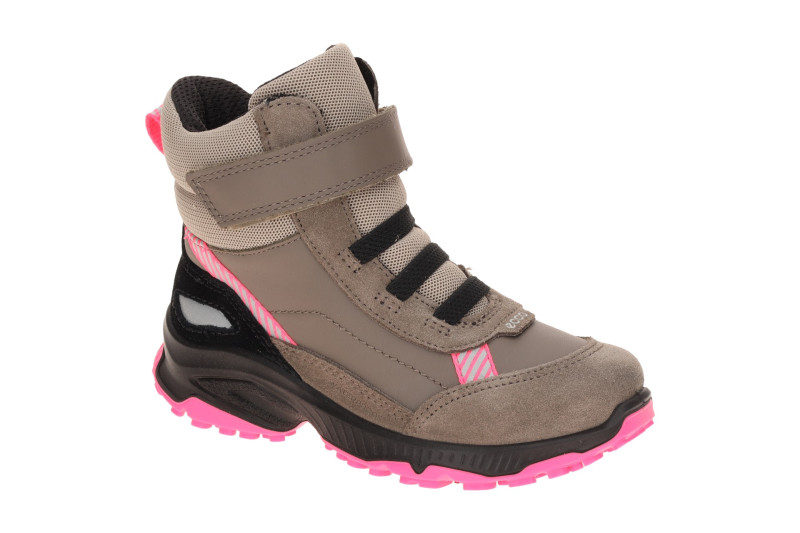 Ecco Receptor Winter Stiefel Kinder grau pink Waterproof 724822